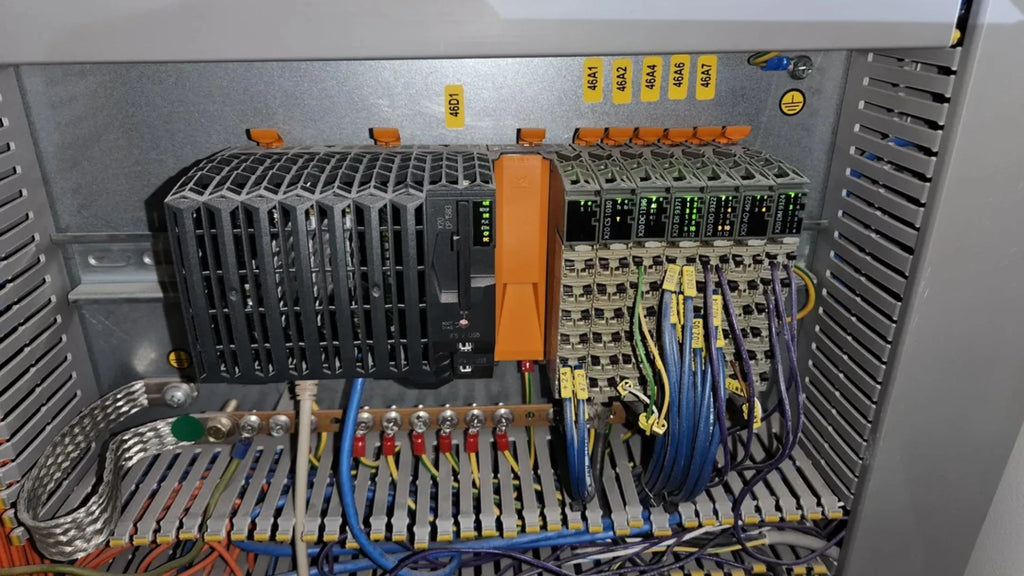 Sistema PLC B&R X20 completo: configuración de CPU y módulos de E/S
