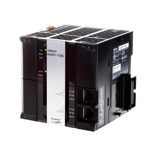Omron PLCs, sensors, HMIs, and relays for industrial automation systems