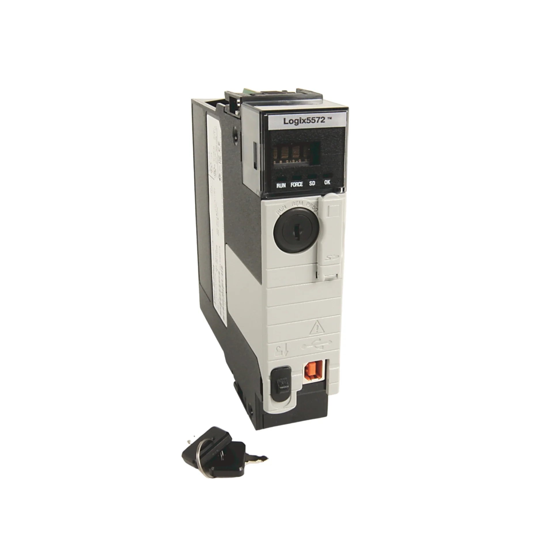 Allen-Bradley 1756-L72K processor, ControlLogix 5570, 4MB memory, conformal coated, USB and Ethernet