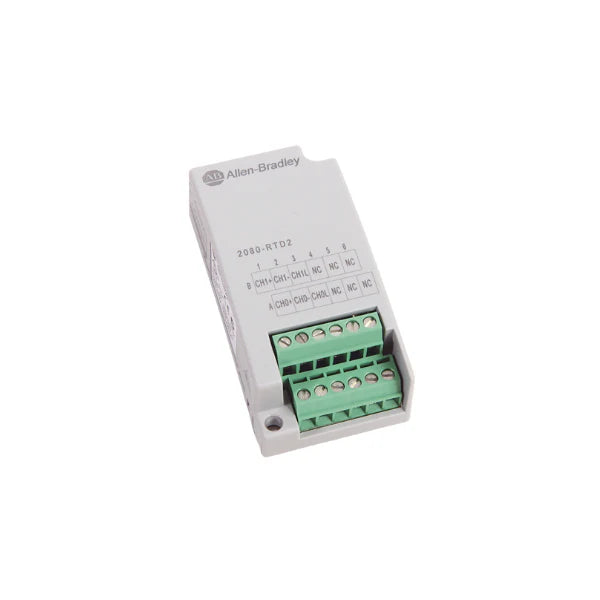 RTD module, 2-channel plug-in for Micro800, compact temperature input solution.
