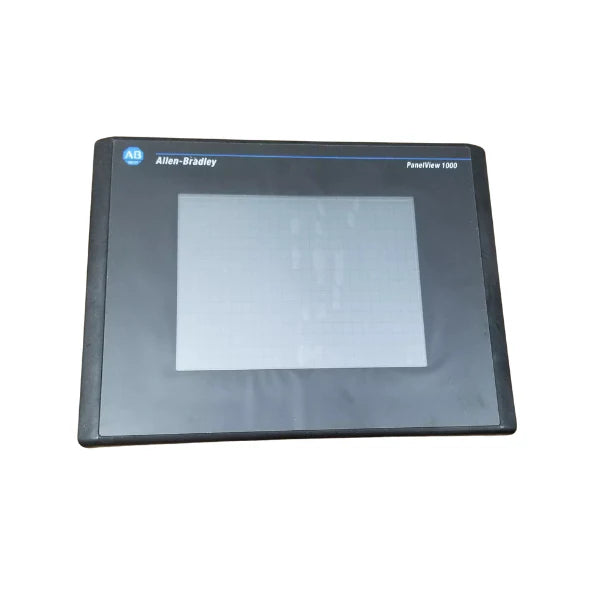 Allen-Bradley 2711-T10C20 PanelView 1000 HMI, 10.4" color touchscreen, Ethernet and RS-232 ports, AC powered.