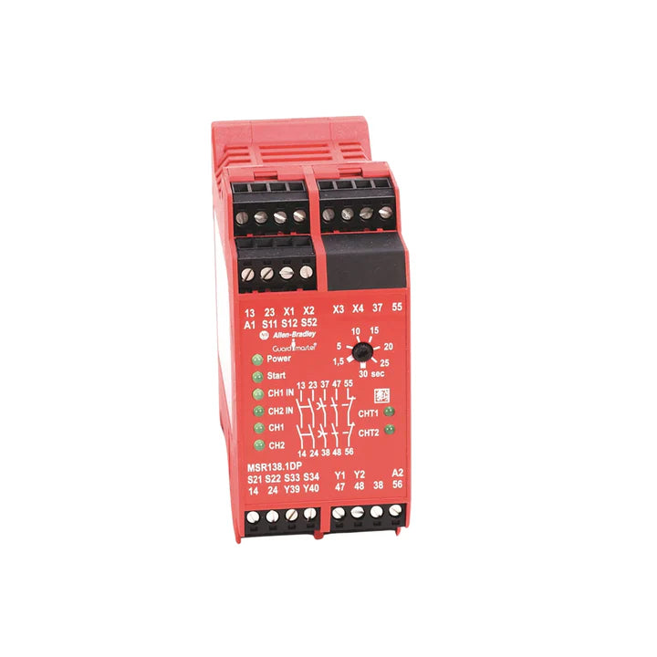 Allen-Bradley 440R-M23092 Guardmaster safety relay, 24V DC, dual-channel input, solid-state output