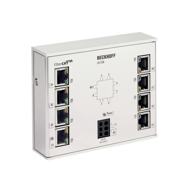 Beckhoff CU1128 EtherCAT junction 8-port RJ45 industrial switch