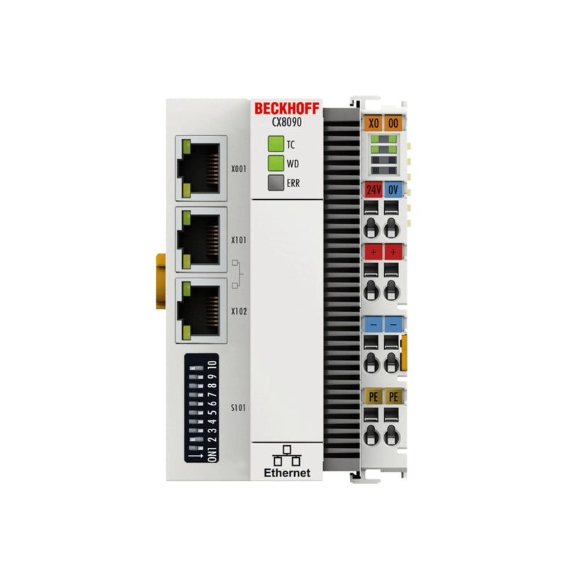 Beckhoff CX8090 embedded PC ARM9 400 MHz dual Ethernet 24 V DC