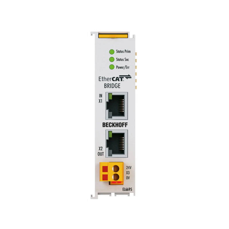 Beckhoff EL6695 EtherCAT bridge terminal dual RJ45 100 Mbps