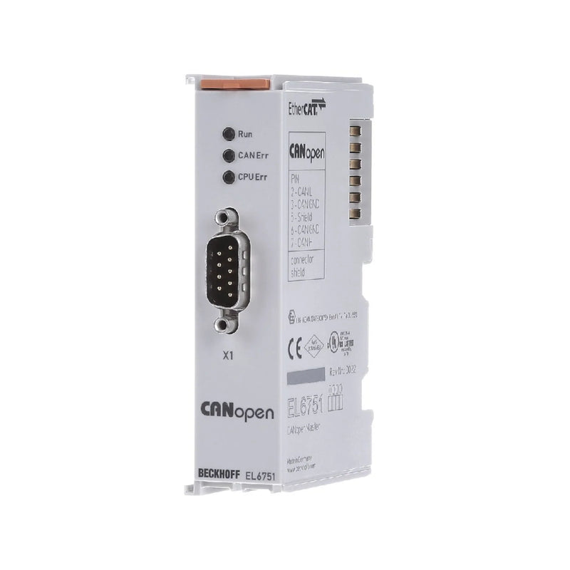 Beckhoff EL6751 EtherCAT terminal CANopen interface 1-channel
