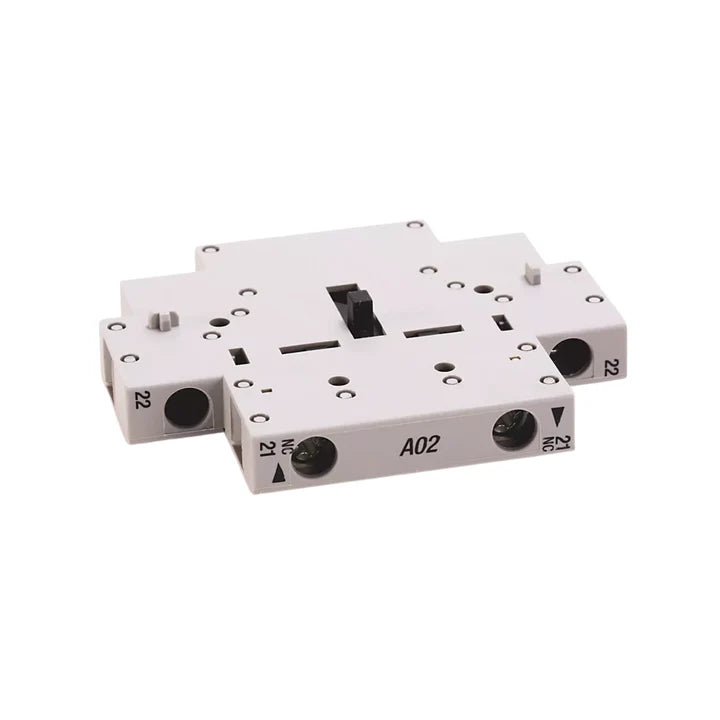 Allen-Bradley 100-MCA02 auxiliary contact block, side mount, 1 N.O. + 1 N.C., for 100-C contactors