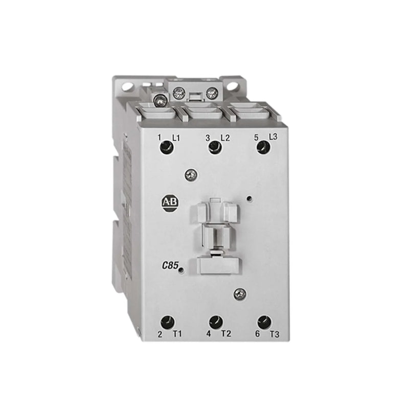 Allen-Bradley 100-C85D00 3-pole IEC contactor, 85A, 120V AC coil, open type, motor control