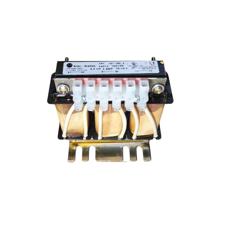 Allen-Bradley 1321-3R4-B 3-phase line reactor, 4A, 600V AC, open type, panel mount