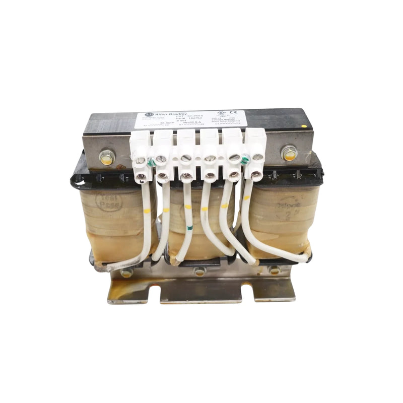 Allen-Bradley 1321-3R35-B 3-phase 480V 35A line reactor, open type for VFD protection