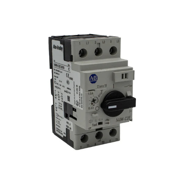 motor protection circuit breaker, 0.63–1.0 A, 3-pole, Class 10, Frame Size C, DIN rail mount.