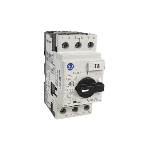 Allen-Bradley 140M-C2E-B16 circuit breaker, 3-pole, 1.0–1.6 A, 600V AC, magnetic trip, compact C-frame 