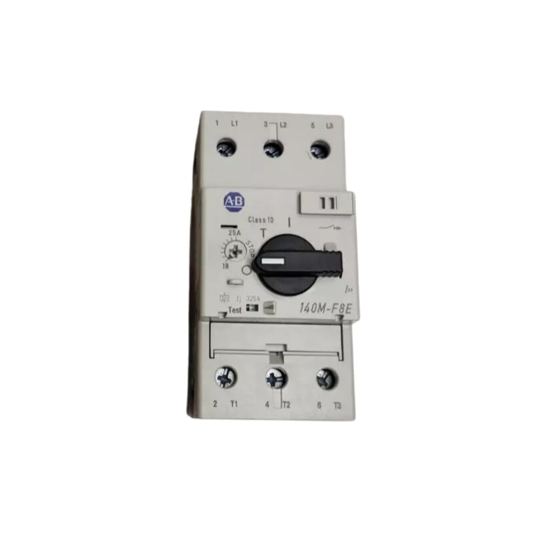 Allen-Bradley 140M-F8E-C25 motor protection breaker, 25A, 3-pole, adjustable thermal-magnetic trip