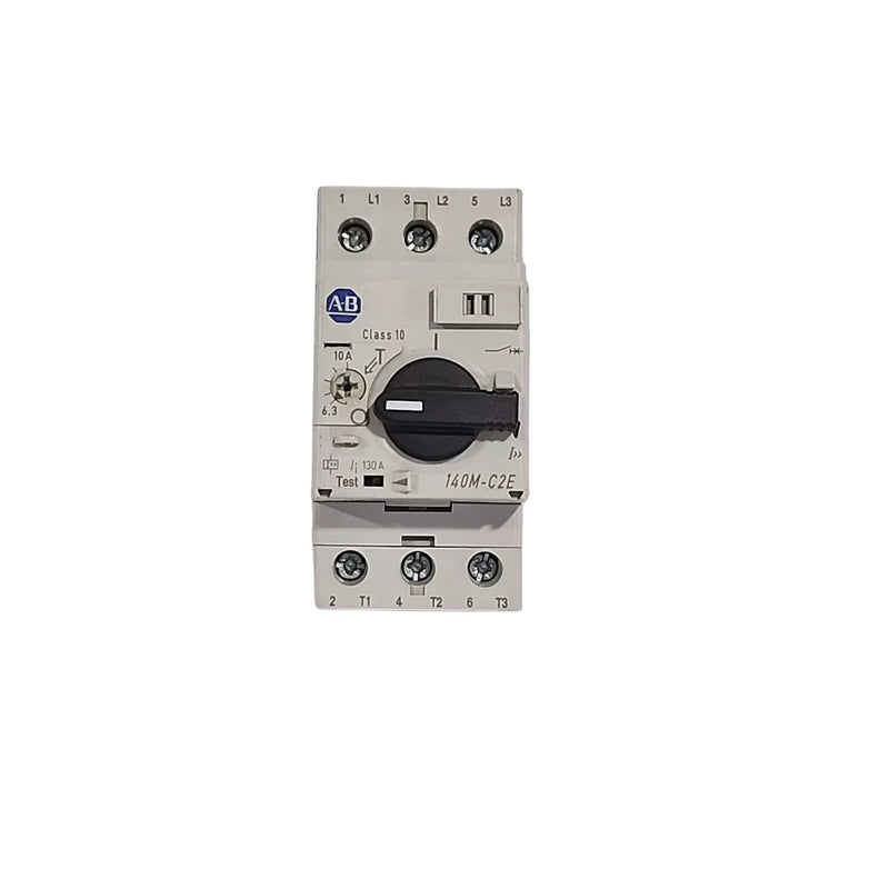  motor protection circuit breaker, 3-pole, 2.5–4A, thermal-magnetic, Class 10, DIN rail mount.