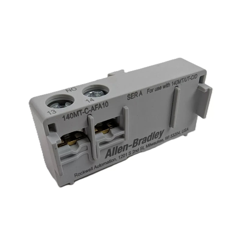 Allen-Bradley 140MT-C-AFA10 front auxiliary contact, 1 N.O., for 140MT motor protection breakers