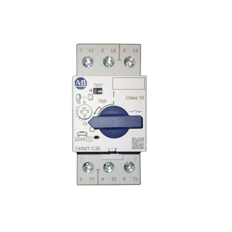 Allen-Bradley 140MT-C3E-C16 motor protection breaker, 3-pole, 16A, C-curve, adjustable, 55 mm frame