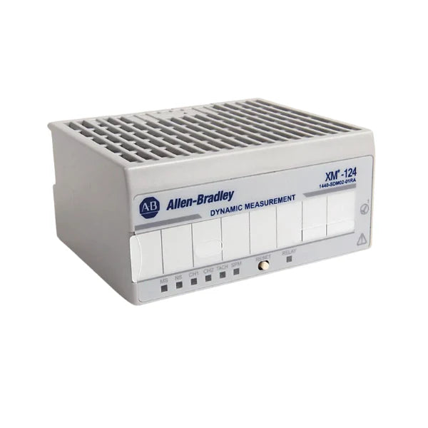Allen-Bradley 1440-SDM02-01RA Dynamix 1440 smart vibration sensor, ICP input, dynamic signal measurement for industrial machine condition monitoring.