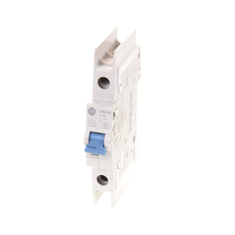Allen-Bradley 1489-M1C060 miniature circuit breaker, 6A, 1-pole, C curve, 277V AC, UL 489, 10kA interrupt rating