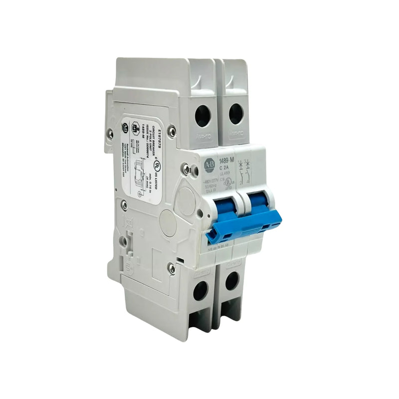 Allen-Bradley 1489-M2C020 miniature circuit breaker, 1-pole, 2A, C curve, DIN rail, UL 489