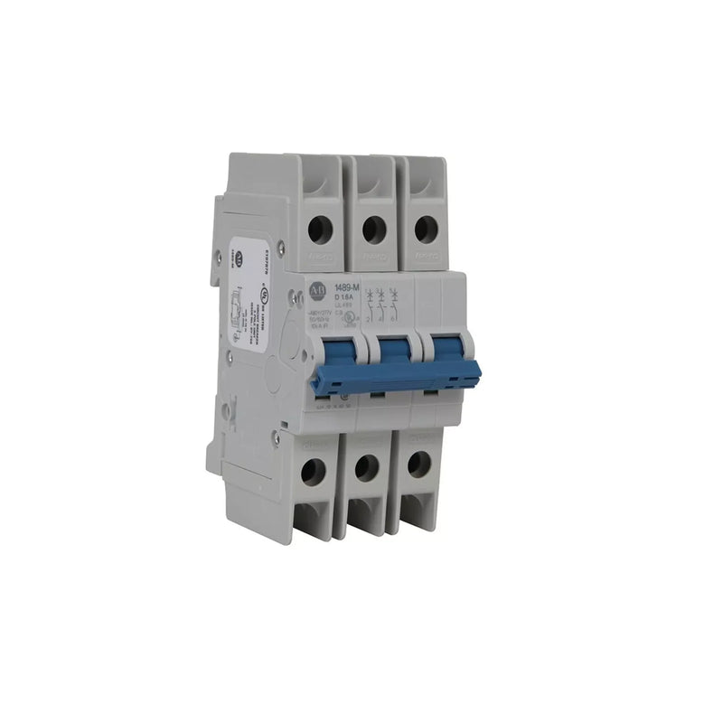 Allen-Bradley 1489-M3C100 3-pole miniature circuit breaker, 100A, Type C, DIN rail, UL 489