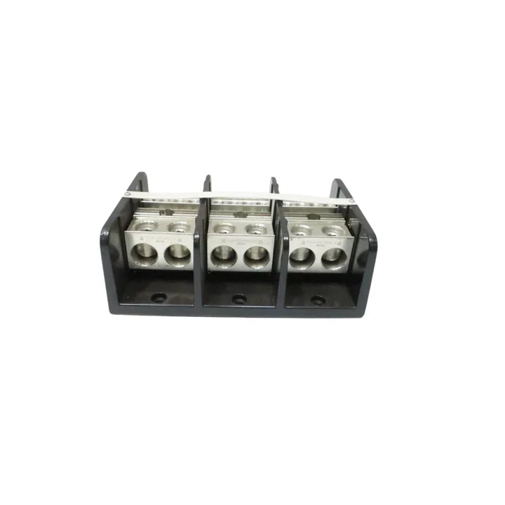 Allen-Bradley 1492-PD3287 power distribution block, 3-pole, 175A, 600V, 3-line in, 7-line out, panel mount