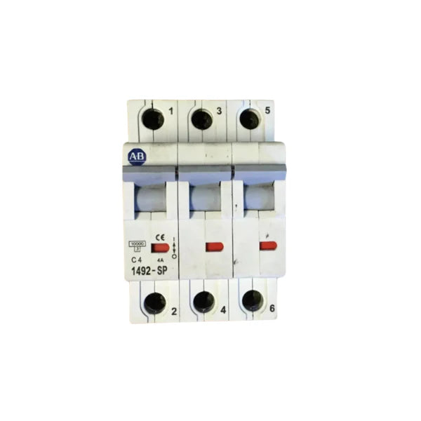 1492-SP3C040 3-pole miniature circuit breaker, 40 A, C curve, IEC rated, for 277/480V AC industrial panel protection.