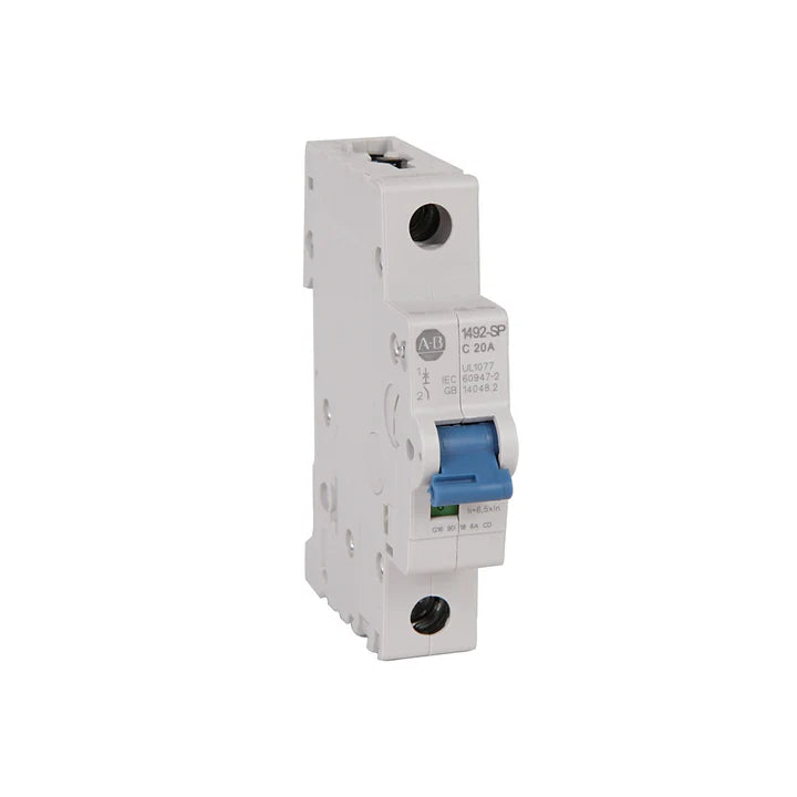 Allen-Bradley 1492-SPM1C100 circuit breaker, 1-pole, 100A, C curve, 277V AC, DIN rail mount