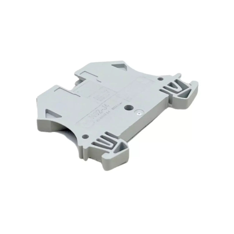 Allen-Bradley 1492-J4 terminal block, 4mm feed-through, screw clamp, gray, 800V, 30A, DIN rail mount
