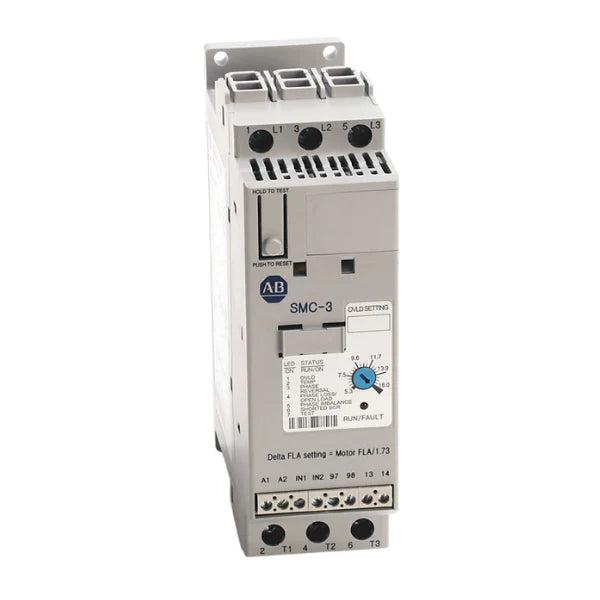 Allen-Bradley 150-C16NBD SMC-3 soft starter, 16A, 480V AC, 3-phase, compact motor controller