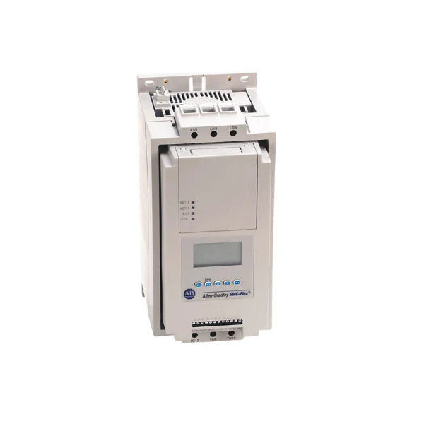Allen-Bradley 150-F480NBD SMC-Flex soft starter, 480A, 200-480V AC, 3-phase, open type, no bypass contactor.