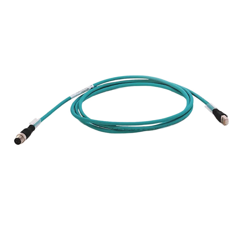 Allen-Bradley 1585D-M4TBJM-2 Ethernet cordset, 2m, M12 D-code male to RJ45, 4-pin, shielded, straight connector