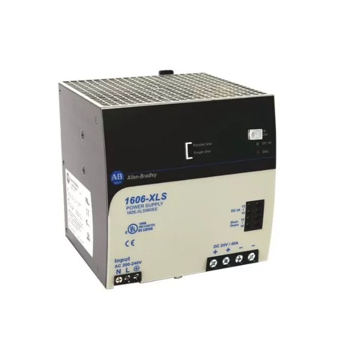 Allen-Bradley 1606-XLS960EE switched mode power supply, 960W, 24–28V DC output, 40A, DIN rail mount, IP20