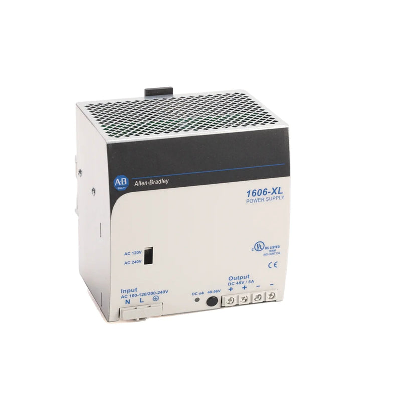 Allen-Bradley 1606-XL240DR DC-DC converter, 240W, 24–28V output, 10A, DIN rail mount