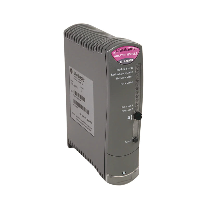 Allen-Bradley 1715-AENTR redundant adapter module for EtherNet/IP, dual Ethernet ports, chassis-free I/O