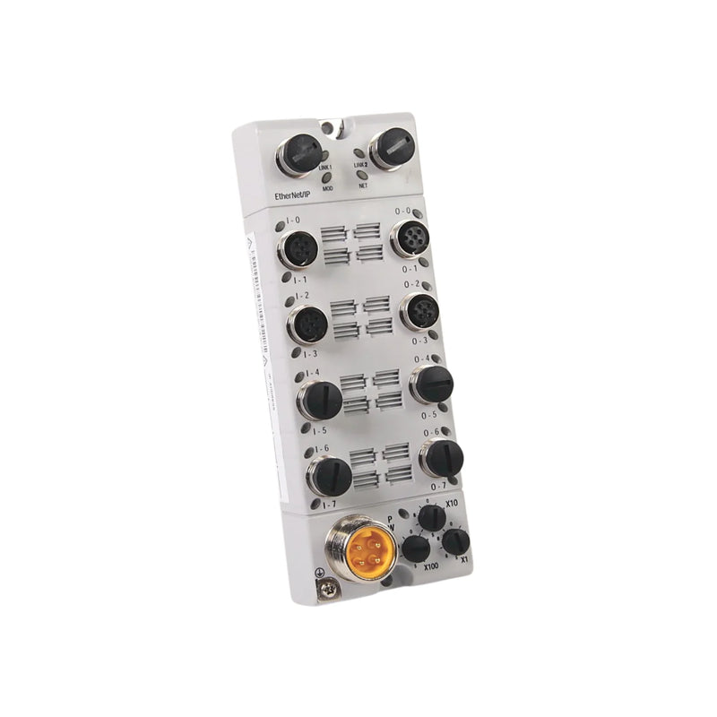 Allen-Bradley 1732E-8X8M12DR ArmorBlock I/O module, 8 digital inputs, 8 sink outputs, 24V DC, M12 connectors