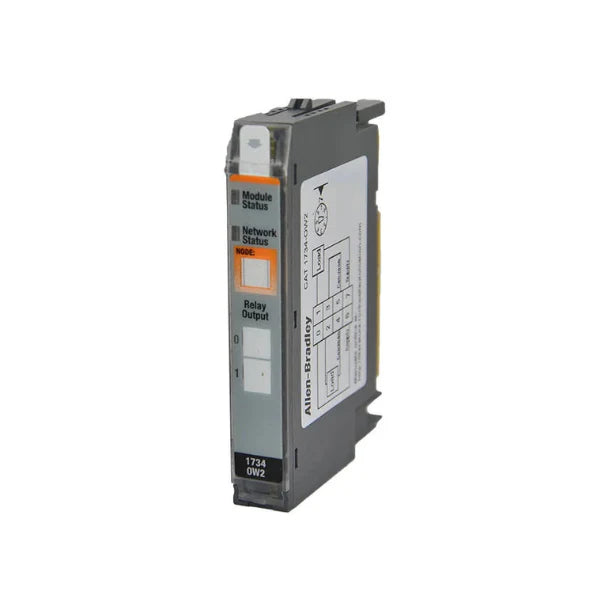 relay output module, 2-channel, electromechanical relay, for POINT I/O, 120/240V AC or 24V DC loads.