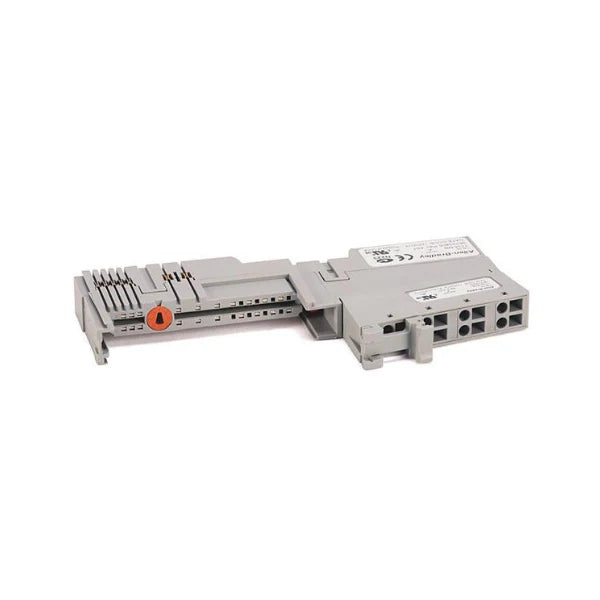 terminal base, 8-point screw clamp, for POINT I/O modules, DIN rail mount, secure wiring interface.