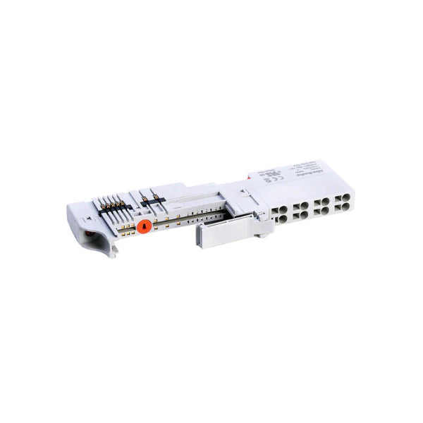 terminal base, 8-point spring clamp, horizontal mount, for POINT I/O modules, DIN rail mountable.