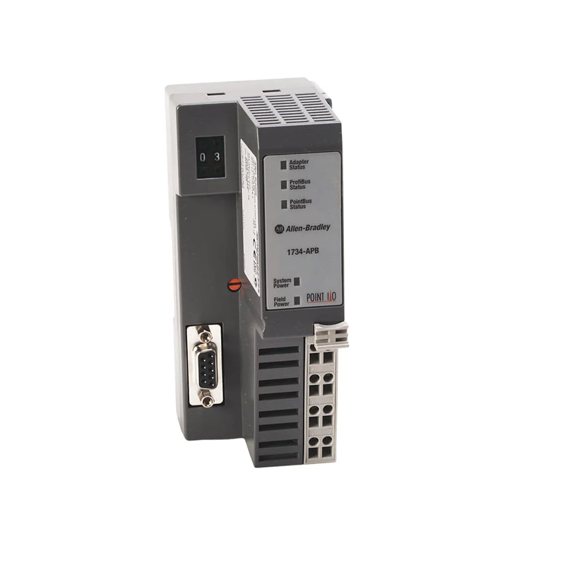 Allen-Bradley 1734-APB POINT I/O adapter, RS485/ASCII, 24V DC, DIN rail mount