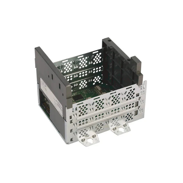 4-slot chassis, modular I/O frame for SLC 500 PLC systems, DIN and panel mountable.