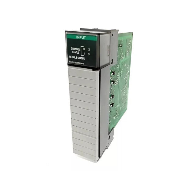 Allen-Bradley 1746-NR4 SLC 500 analog input module, 4-channel RTD inputs, high-accuracy temperature sensing for industrial process control.