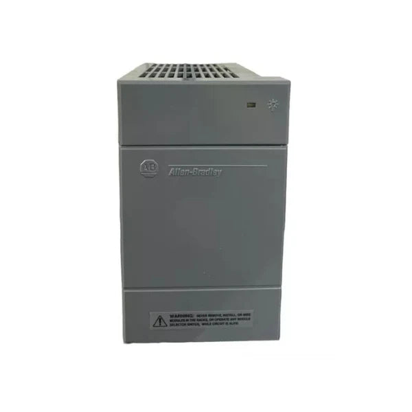 Allen-Bradley 1746-P2 SLC 500 power supply, 120/240V AC input, 5V 8A and 24V 0.2A DC output, for modular chassis.