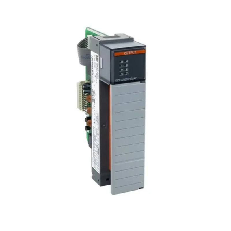 Allen-Bradley 1746-OX8 relay output module, 8 isolated N.O. points, 10–125V DC / 10–250V AC, for SLC 500.