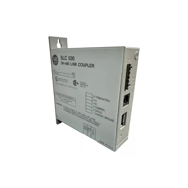  1747-AIC Advanced Interface Converter, DH-485 isolated link coupler for SLC 500 and MicroLogix networks.