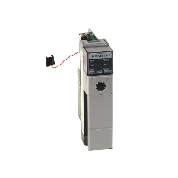 Allen-Bradley 1747-L542 SLC 5/04 CPU, 32K memory, DH+ and RS-232 communication, with real-time clock.