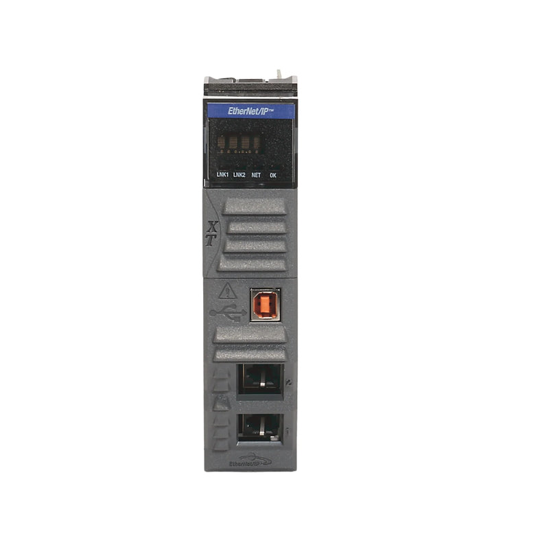 Allen-Bradley 1756-EN2TRXT dual-port EtherNet/IP XT bridge module, conformal coated, -25°C to +70°C