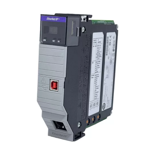 Allen-Bradley 1756-EN2T/D EtherNet/IP module, 1-port, high-speed, Series D, for ControlLogix systems with CIP Sync and 256 connections.