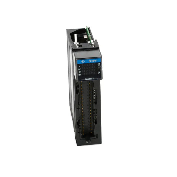 Allen-Bradley 1756-IB16D ControlLogix digital input module, 16 points, 24V DC sinking inputs, built-in diagnostics for industrial automation systems.