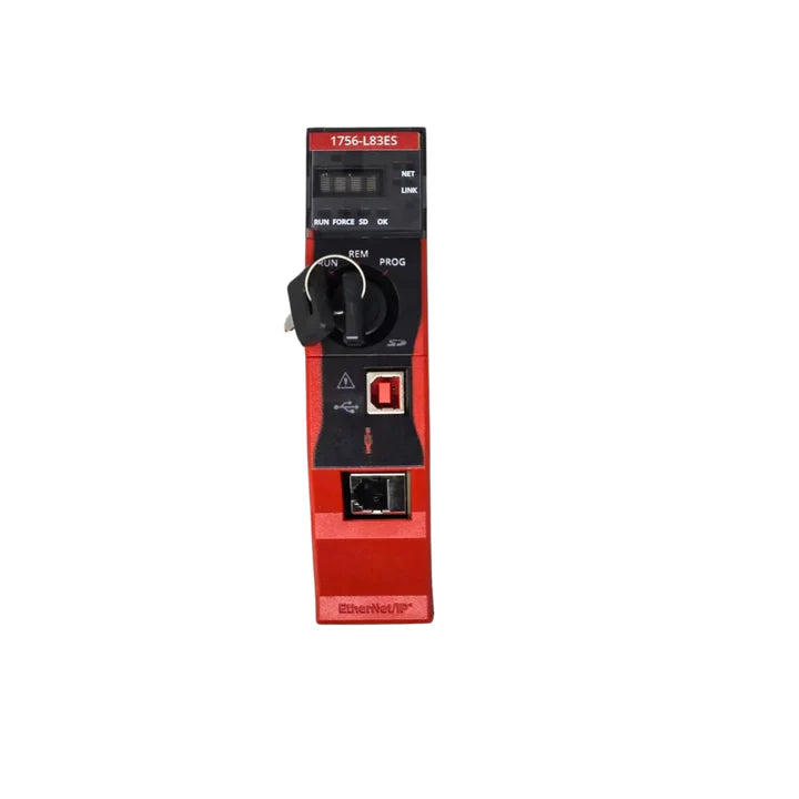 GuardLogix 5580 Safety Controller, 10 MB standard and 5 MB safety memory, supports 250 EtherNet/IP nodes.