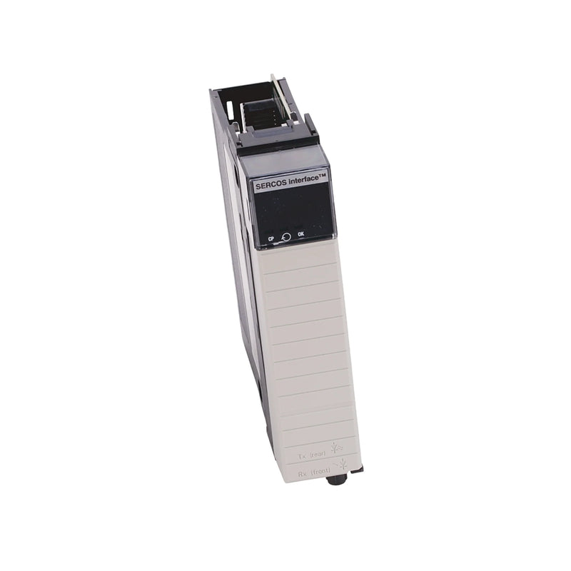 Allen-Bradley 1756-M08SEG motion module with 8-axis SERCOS interface for ControlLogix, ideal for high-speed, coordinated servo control.